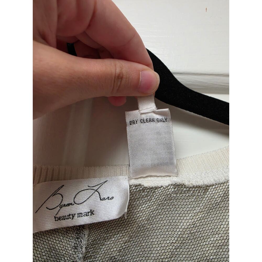 Byron Lars Beauty Mark Mixed Media Tank Top 0 - Picture 7 of 9